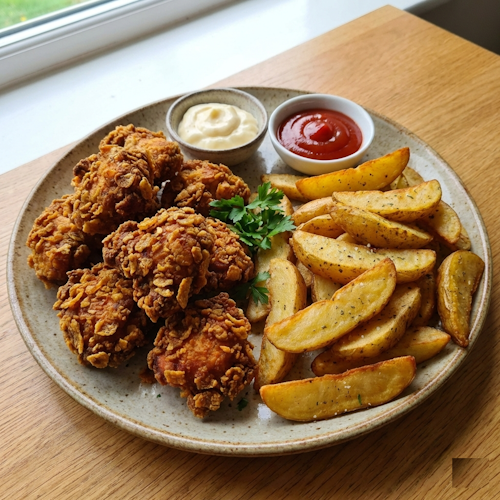 Çıtır Tavuk Patates